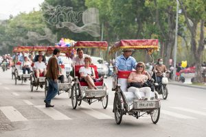 Vietnam Travel by rickshaw