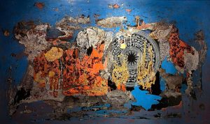 Returning in Glory - Lacquer Painting by Artist Nguyen Van Nghia