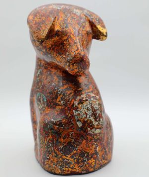 Royal Dog III - Lacquer artwork by artist Nguyen Tan Phat