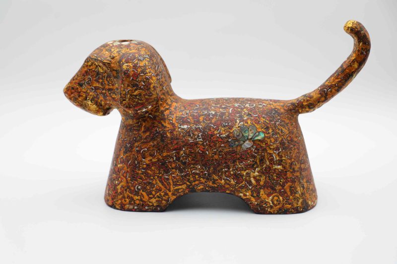 Royal Dog IV - Lacquer artwork by artist Nguyen Tan Phat