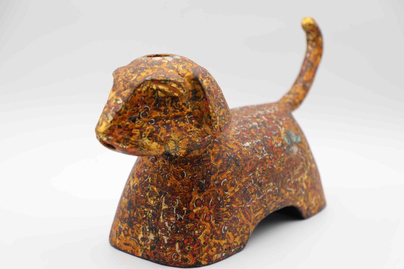 Royal Dog IV - Lacquer artwork by artist Nguyen Tan Phat