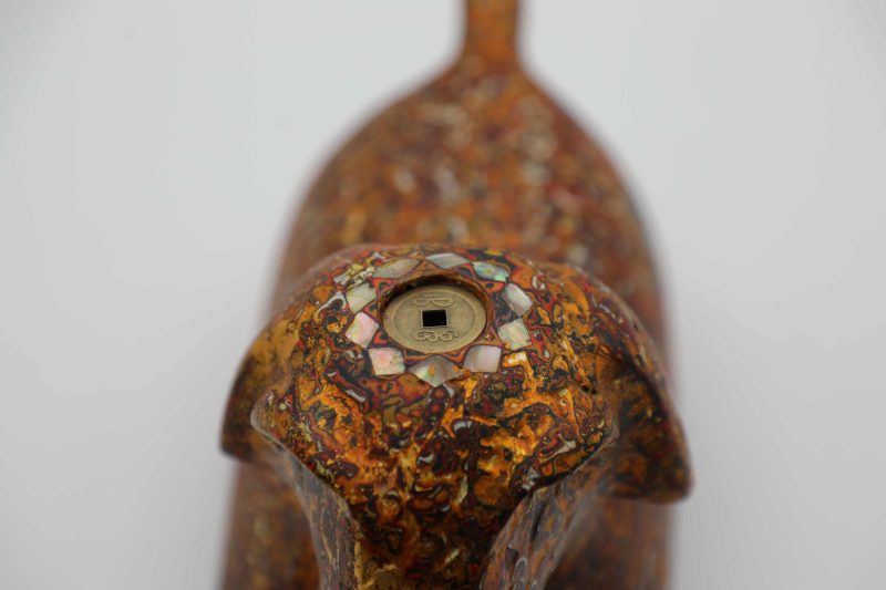 Royal Dog IV - Lacquer artwork by artist Nguyen Tan Phat