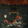 Water Puppetry - Vietnamese Lacquer Painting by Artist Nguyen Thanh Chung