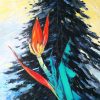 Wild Banana Flower I - Vietnamese Oil Paintings of Flower by Dang Dinh Ngo