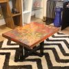 Wild Cosmos Flower Colored-Pencil Coffee Table 10