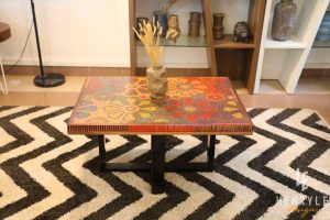 Wild Cosmos Flower Colored-Pencil Coffee Table 11