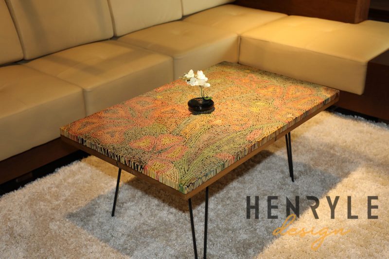 Wildflowers Colored-Pencil Coffee Table 1