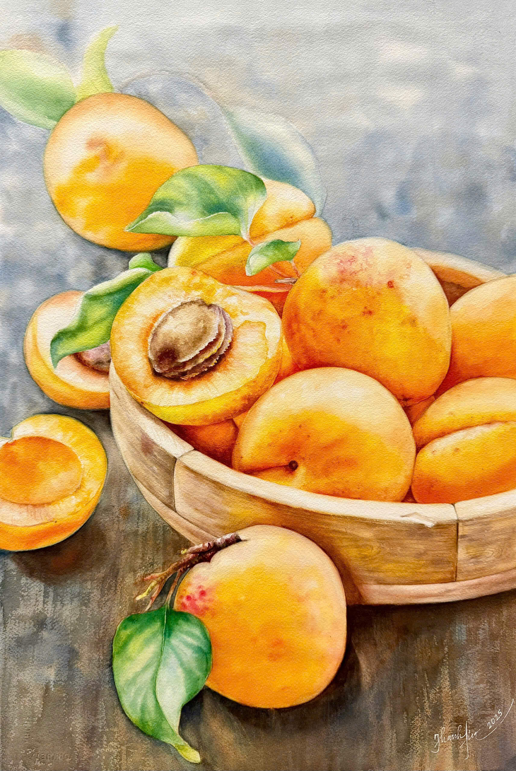 Ripened Spring - Watercolor Painting By Artist Thanh Ha