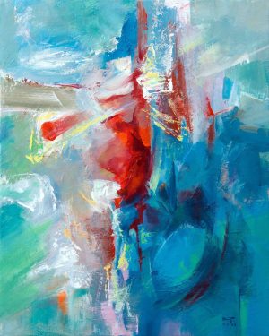 abstract 17 Vietnamese Acrylic on canvas by Artist Mai Huy Dung