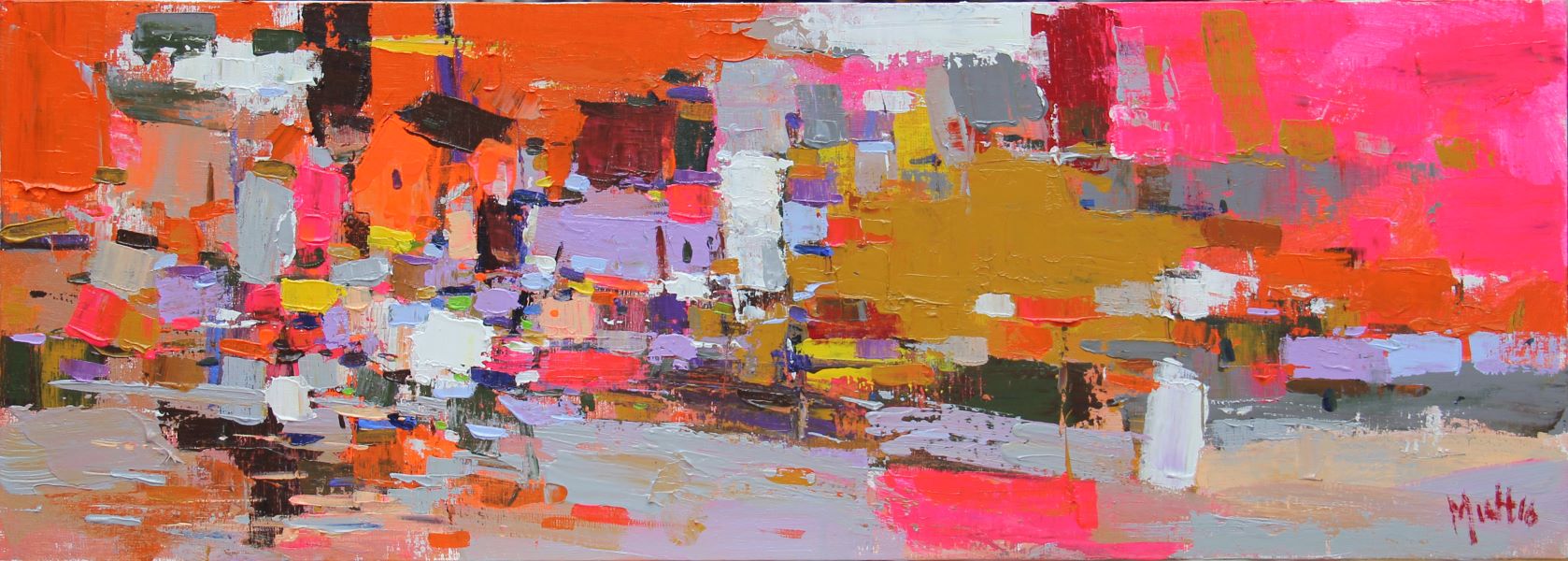Abstract I - Vietnamese Oil Paintings by Artist Pham Hoang Minh