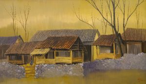 After the Rain I - Vietnamese Acrylic Painting by Artist Le Duc Tung