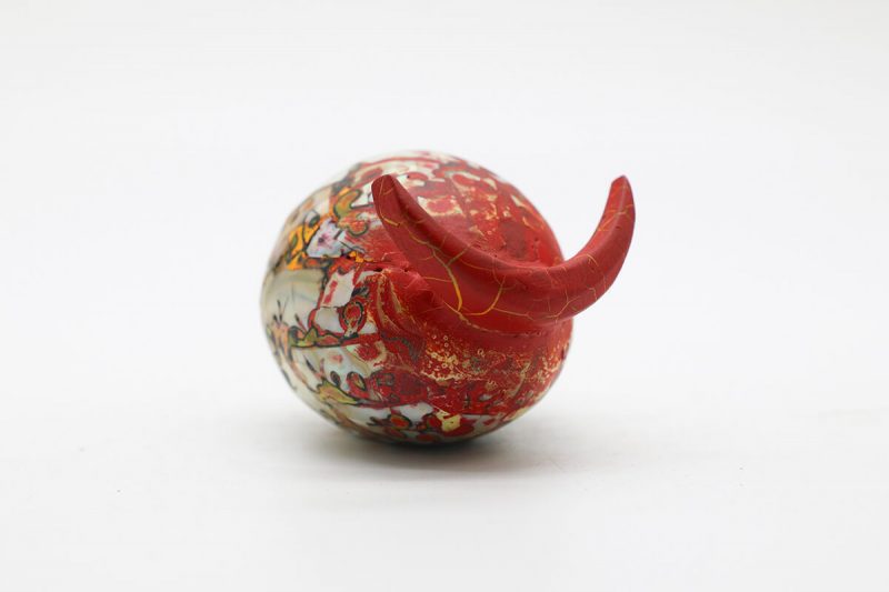 Fetus of Buffalo I - Vietnamese Lacquer Artworks by Artist Nguyen Tan Phat