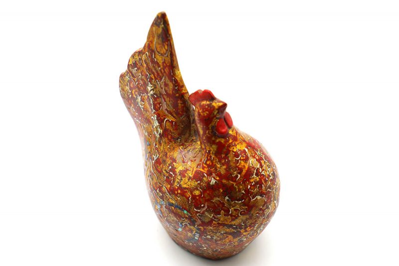 Beauteous Cock I - Vietnamese Lacquer Artworks by Artist Nguyen Tan Phat