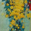 Daisies I - Vietnamese Oil Paintings by Artist Dang Dinh Ngo