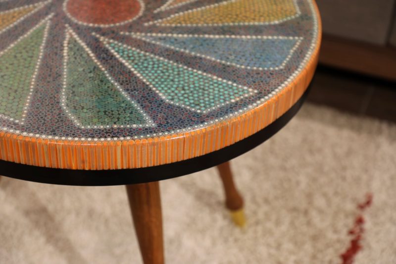 Diamond I Colored-Pencil Coffee Table - Nguyen Art Gallery