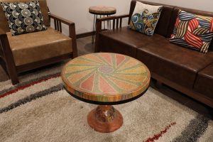 Diamond II Colored-Pencil Coffee Table - Nguyen Art Gallery