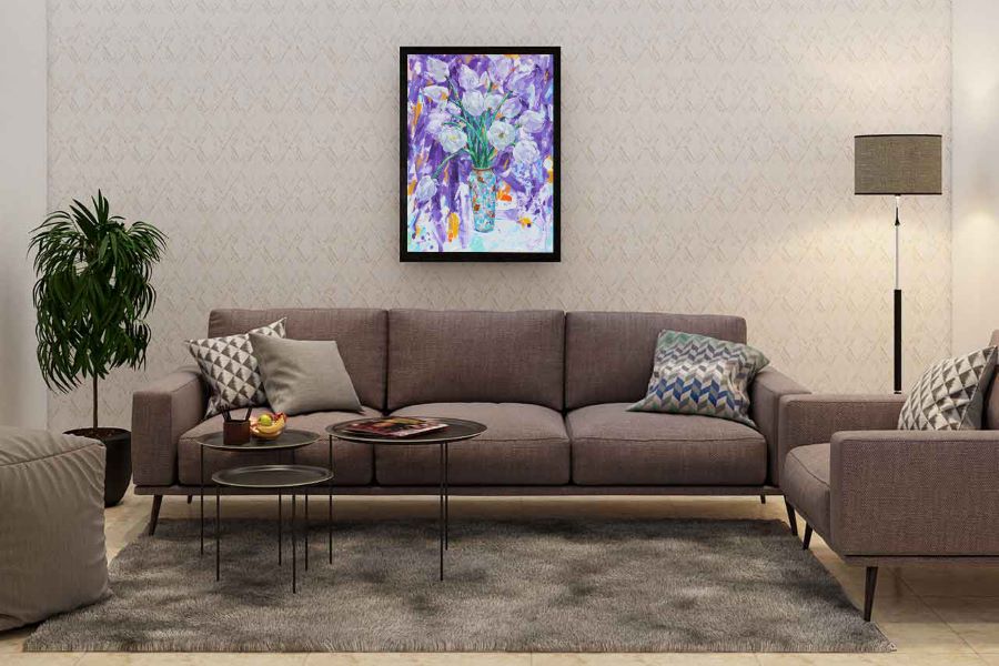 flower paintings for living room