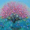 Garden in Spring I - Vietnamese Oil Paintings by Artist Dang Dinh Ngo