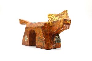 Golden Horse II - Vietnamese Lacquer Artworks by Artist Nguyen Tan Phat