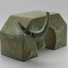 Gorgeous Gate-shaped Buffalo X - Vietnamese Lacquer Artworks by Artist Nguyen Tan Phat