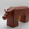 Gorgeous Gate-shaped Buffalo XI - Vietnamese Lacquer Artworks by Artist Nguyen Tan Phat