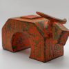 Gorgeous Gate-shaped Buffalo XII - Vietnamese Lacquer Artworks by Artist Nguyen Tan Phat