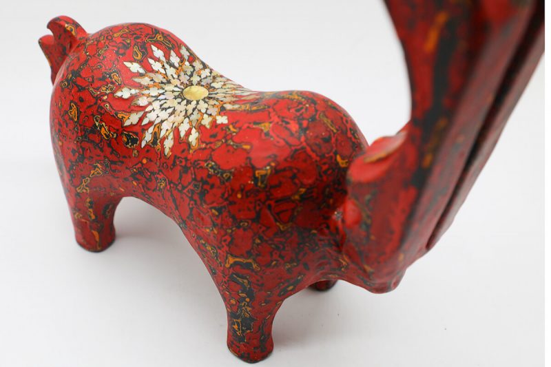 Great Reindeer - Vietnamese Lacquer Artworks by Artist Nguyen Tan Phat