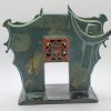Heavenly Gate-shaped Buffalo I - Vietnamese Lacquer Artworks by Artist Nguyen Tan Phat