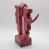 Heavenly Gate-shaped Buffalo IV - Vietnamese Lacquer Artworks by Artist Nguyen Tan Phat