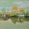 Hoan Kiem Lake - Vietnamese Lacquer Paintings by Artist Chu Viet Cuong