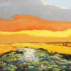 Sunset III - Vietnamese Oil Painting by Artist Dang Dinh Ngo