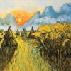 Sunset IV - Vietnamese Oil Painting by Artist Dang Dinh Ngo