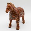 Red Horse - Lacquer artwork by artist Nguyen Tan Phat