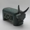 Joyful Buffalo III - Vietnamese Lacquer Artworks by Artist Nguyen Tan Phat