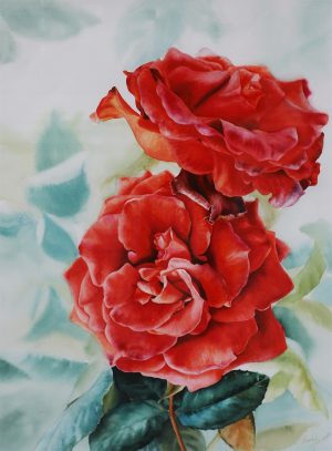 Flourishing - Watercolor Painting By Artist Thanh Ha