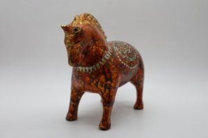 Little Horse II - Vietnamese Lacquer Artwork by Artist Nguyen Tan Phat