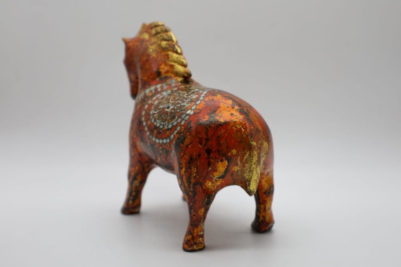 Little Horse II - Vietnamese Lacquer Artwork by Artist Nguyen Tan Phat