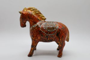 Little Horse II - Vietnamese Lacquer Artwork by Artist Nguyen Tan Phat