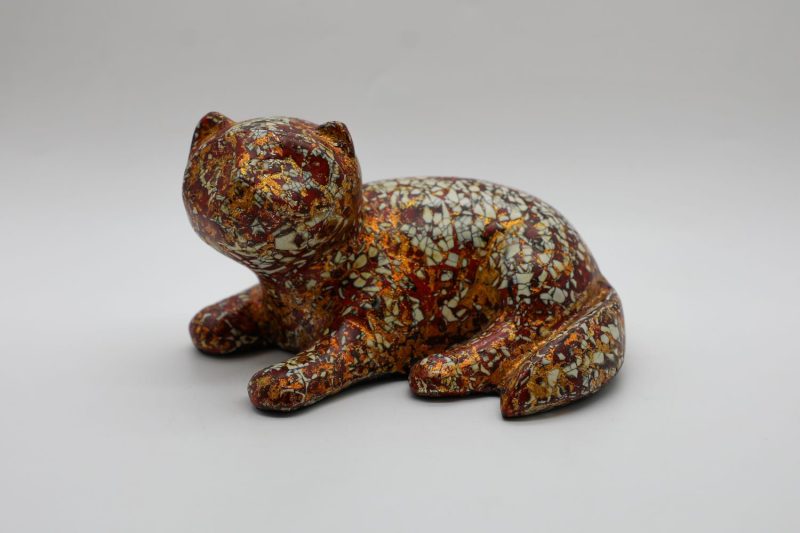 Little Tiger II - Vietnamese Lacquer Artworks by Artist Nguyen Tan Phat