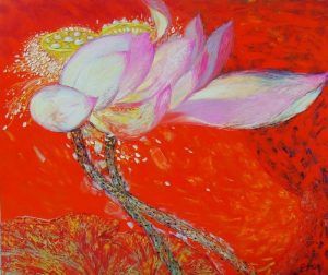 lotus IX painting famous vietnamese artists