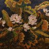 Lotus XVII - Vietnamese Lacquer Paintings Flower by Artist Tran Thieu Nam