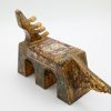 Gate-shaped Buffalo - Lacquer artwork by artist Nguyen Tan Phat