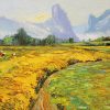 Harvest VIII - Vietnamese Oil Painting by Artist Dang Dinh Ngo