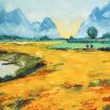 Golden Harvest Season 6 - Vietnamese Oil Painting by Artist Dang Dinh Ngo