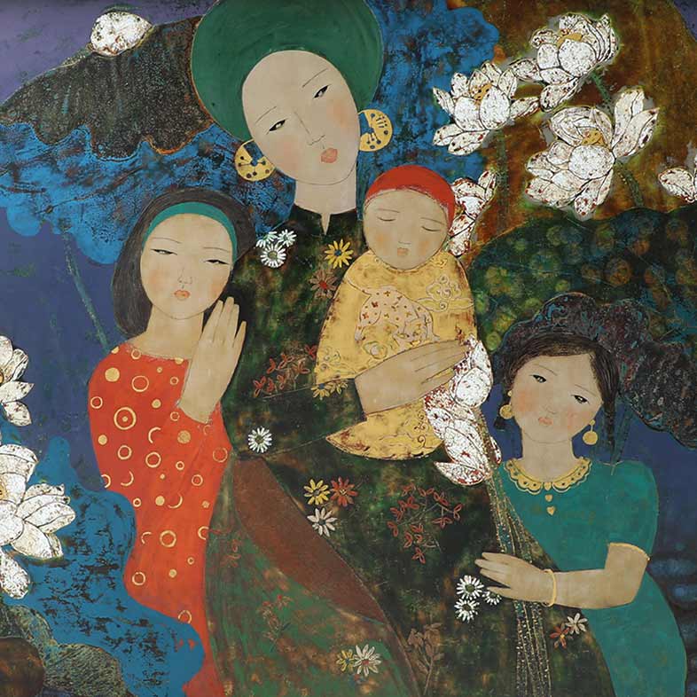 White Lotus by Dang Hien Artist