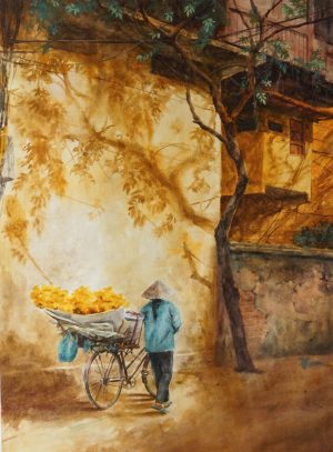 Season of Golden Chrysanthemums - Artist Duc Tien