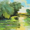 Afternoon sunshine V - Vietnamese Oil Painting by Artist Dang Dinh Ngo