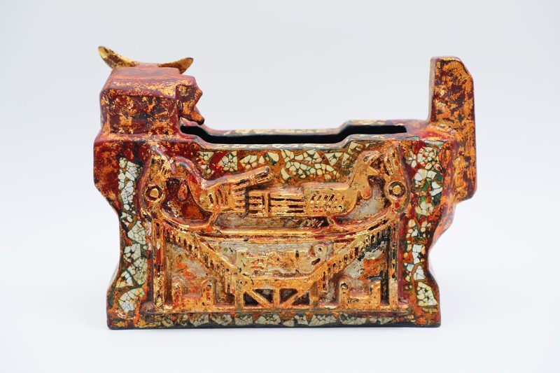 Imperial Seal Buffalo VIX - Lacquer artwork by artist Nguyen Tan Phat