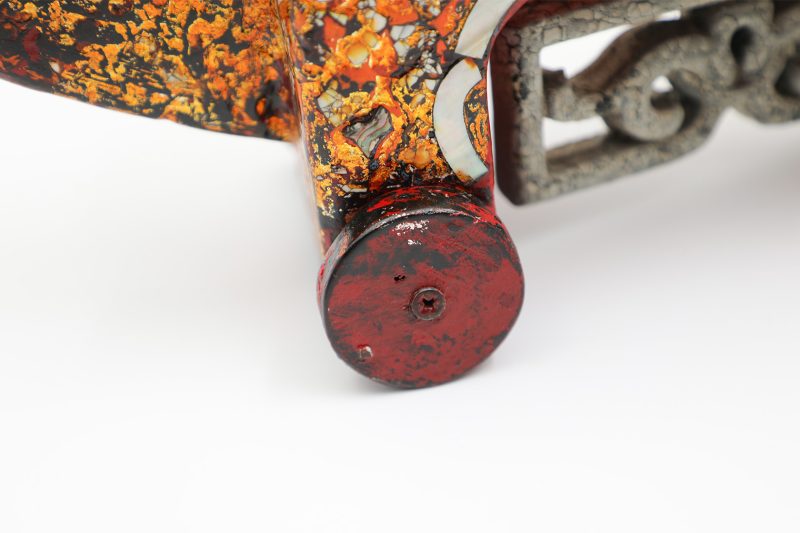 Buffalo Cart - Lacquer artwork by artist Nguyen Tan Phat