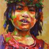 portrait 68 Vietnamese Acrylic on canvas by Artist Mai Huy Dung